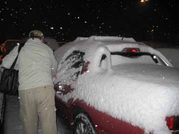 Flew home to find snow at the airport...