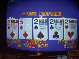 Annie's $250 for Deuces on a Bonus Deuces Wild at the Fremont